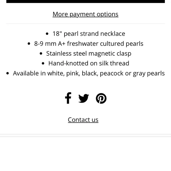 DHP (Dog House Pearls) Pink Freshwater Pearl Necklace 16” NWT - Picture 3 of 3